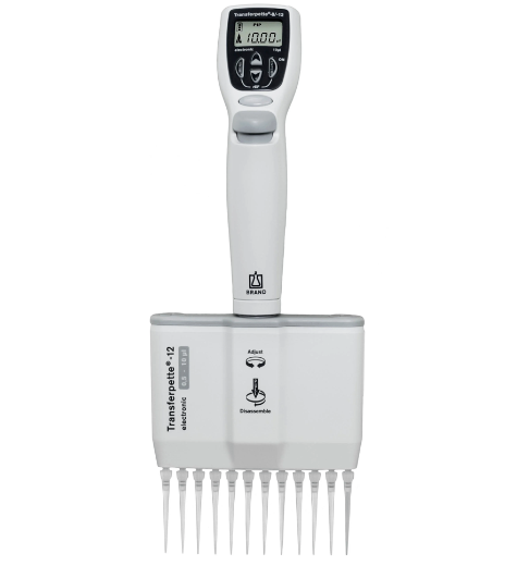 Brand  Transferpette  12 Kanallı Elektronik Ayarlanabilir Otomatik Pipet 20-200 µL