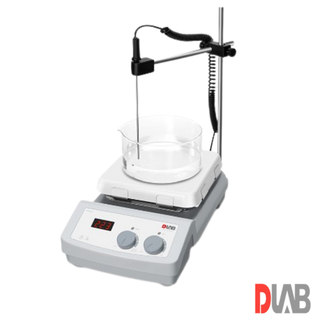 DLab  Isıtıcılı Manyetik Karıştırıcı 1.500 rpm 550 ℃ 10 Litre ( Sıcaklık Sensörü ve Stand Dahildir) MS7-H550-S Set 2
