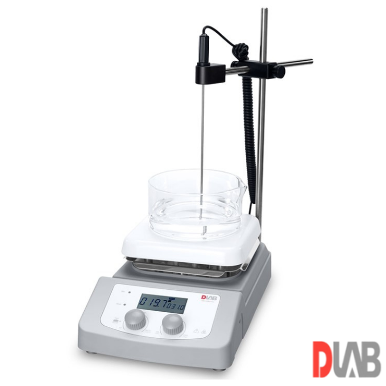 DLab Isıtıcılı Manyetik Karıştırıcı 1.500 rpm 280 ℃ 3 Litre ( Sıcaklık Sensörü ve Stand Dahildir )MS h280 Pro Set 2