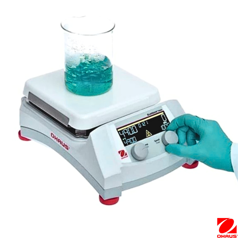 Ohaus Isıtıcılı Manyetik Karıştırıcı e-G71HS10C (80-1600 rpm / Ort. Sıc. +5-500°C 18 L 25.4 x 25.4 cm Seramik Dijital )