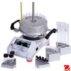 Ohaus Isıtıcılı Manyetik Karıştırıcı  e-G71HSRDM (80-1600 rpm / Ort. Sıc. +5-380°C 20 L 13.6 cm Dairesel Alüminyum Dijital )