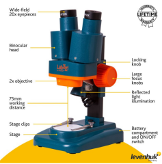 LEVENHUK LabZZ M4 Stereo Mikroskop 70789