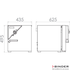Binder  Fanlı 20 Litre Etüv ( Kuru Hava Sterilizatörü ) +10°C ... +300°C  FD 23