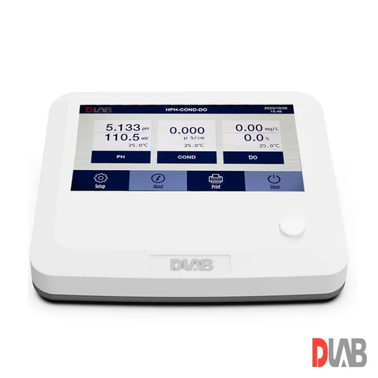 DLAB İletkenlik TDS Tuzluluk Direnç ve Sıcaklık Ölçer DPC100T pH ORPD201G pH Probu, DCON201TG İletkenlik Probu ve DTEMP-01 Sıcaklık Probu ile