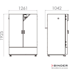 Binder Soğutmalı İnkübatör 698 Litre 0°C ... +100°C  KB 720