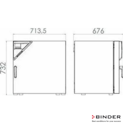 Binder İnkübatör Fanlı 114 Litre BF 115  ( +5°C ... +100°C)