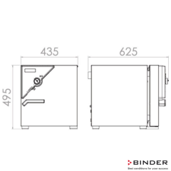 Binder İnkübatör Fansız 20 Litre BD 23 ( +5°C ... +100°C)