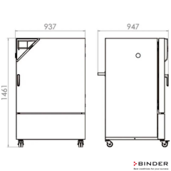 Binder Bitki Büyütme Kabini KBWF 240 / 247 Litre 0°C ... +70°C
