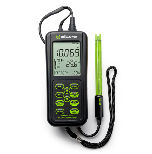 Milwaukee MAX Portatif pH / ORP / Sıcaklık Ölçer -2.00...20.00 pH / ±2000.0 mV / -20.0... 120.0 °C