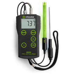 Milwaukee  PRO+ 2-in-1 Portatif pH / Sıcaklık Ölçer  Otomatik Kalibrasyonlu  - 2.00... 16.00 pH / -5.0… 70 °C