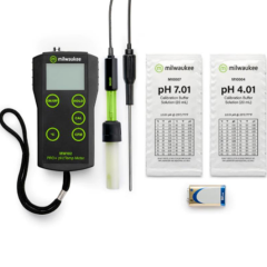 Milwaukee  PRO+ 2-in-1 Portatif pH / Sıcaklık Ölçer  Otomatik Kalibrasyonlu  - 2.00... 16.00 pH / -5.0… 70 °C