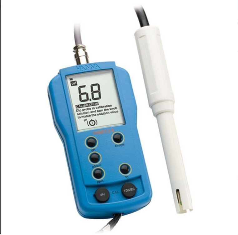 Hanna pH/EC/TDS/Sıcaklık Ölçer  0.0. 14.0 pH / 0 – 6000 µS/cm / 0..3000 ppm / 0..70 °C