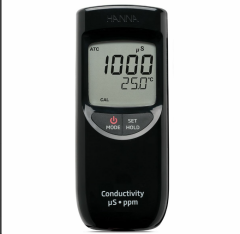 HANNA  Portatif İletkenlik Ölçer 0..  3999 μS/cm / 0..  2000 ppm