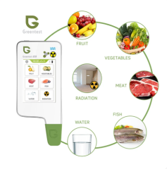 Greentest Eco 6 Et Balık Sebze ve Meyvelerde Nitrat ve Arka Plan Radyasyon ve Sularda Sertlik Ölçer 0 - 9999 mg/kg / 0 - 9,99 µSv/h (999,9 µSv/h) / 0 - 9999 mg/l