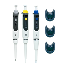 BRAND STANDARD Transferpette® S Ayarlanabilir Otomatik Pipet Seti 0,5-10 µL, 10-100 µL, 100-1000 µL Pipetler ve Askıları ile Komple