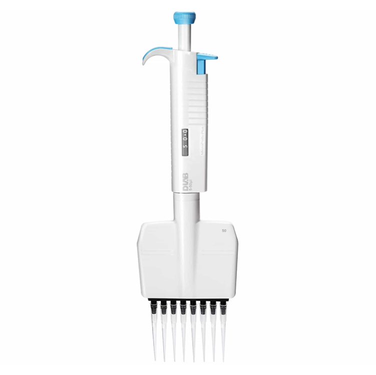 DLAB MicroPette Plus 8 Kanallı Ayarlanabilir Otomatik Pipet 5.0-50.0 μL