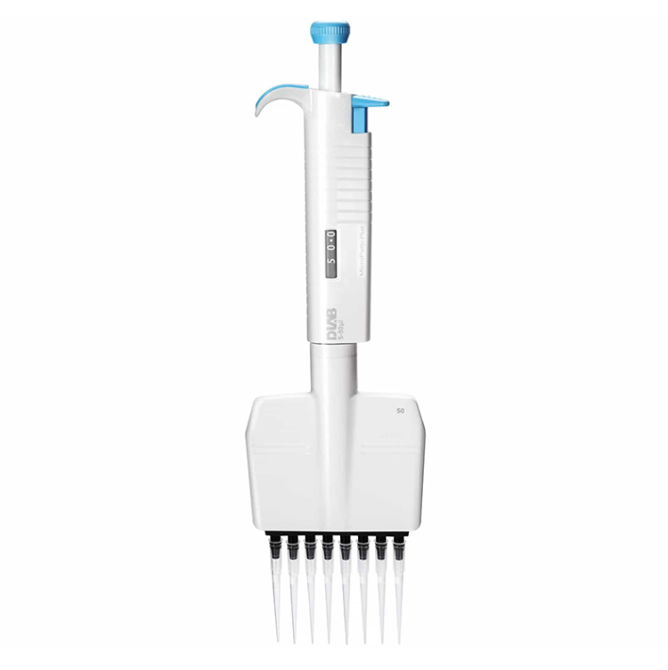 DLAB MicroPette Plus 8 Kanallı Ayarlanabilir Otomatik Pipet 50-300 μL