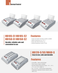 DLAB HB120-S Kuru Blok Isıtıcı RT+5... 120 °C / ±0. 2 °C / 40 x 1.5 mL Blok ile
