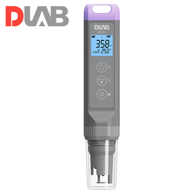 DLAB DPC1+ pH ORP İletkenlik TDS Direnç Tuzluluk ve Sıcaklık Ölçer (Bluetooth) -2.00... 16.00 pH / -1000.0... +1000.0 mV / 0... 19.99 mS/cm / 0.0 mg/L... 10.0 g/L / 50 Ω·cm... 20 MΩ·cm / 0... 10 ppt / 0... 60 °C