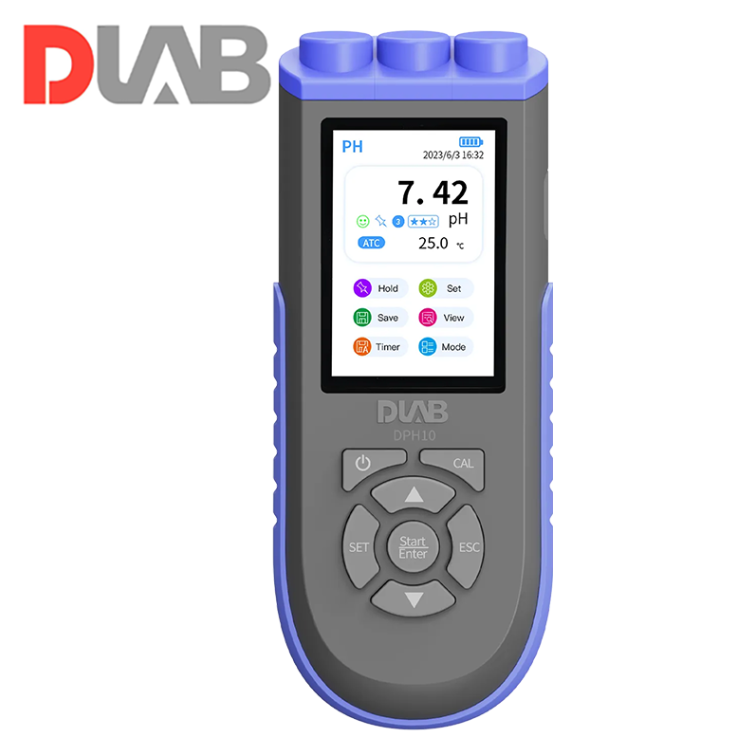DLAB DPH10 pH ORP ve Sıcaklık Ölçer -1999.9... +1999.9 mV/ 0... 100 °C