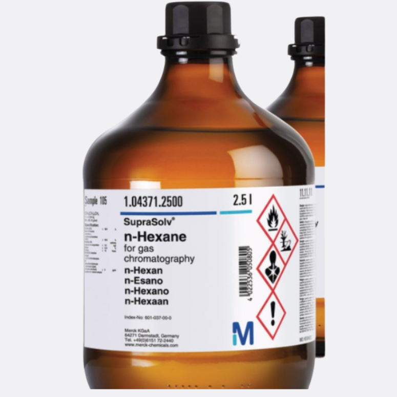 N-Hexane For Gas Chromatography Suprasolv® UN1208 3, II  2,5 Lt.