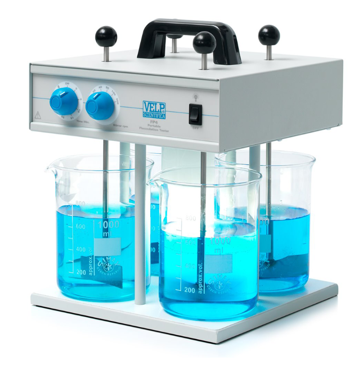 Velp FP4 Jar Test Cihazı  (Flokülatör)  Analog Kontrollü 20... 200 rpm