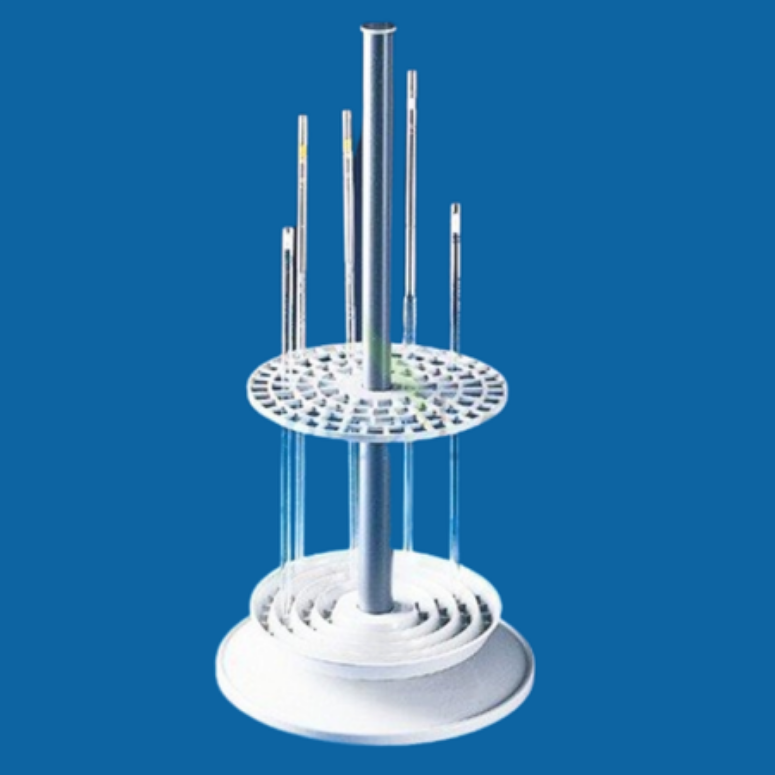 Plastik Pipet Standı Döner Tab.( 44'lü 15mm pipetlere kdr)