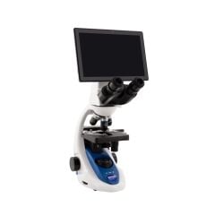 OPTIKA B-190TBPL+ Dijital Binoküler Araştırma ve Biyoloji Mikroskobu 1000x - 10.1'' Tablet PC ve 5.1MP Kameralı Ekranlı Mikroskop - X-OEF Kolay Fokus Özelliği