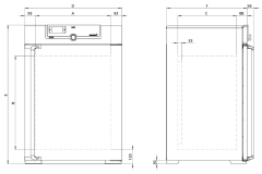 Memmert Fansız İnkübatör 256 Litre +20°C ... +80°C