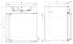 Memmert  Fanlı İnkübatör 108 Litre +20°C ... +80°C