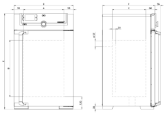 Memmert  Fansız İnkübatör 74 Litre +20°C ... +80°C