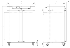 Memmert Fansız Etüv 749 Litre ( Kuru Hava Sterilizatörü ) +20°C ... +300°C