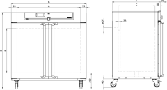 Memmert  Fansız Etüv 449 Litre ( Kuru Hava Sterilizatörü ) +20°C ... +300°C