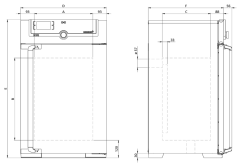 Memmert Fanlı Etüv 74 Litre ( Kuru Hava Sterilizatörü ) +20°C ... +300°C